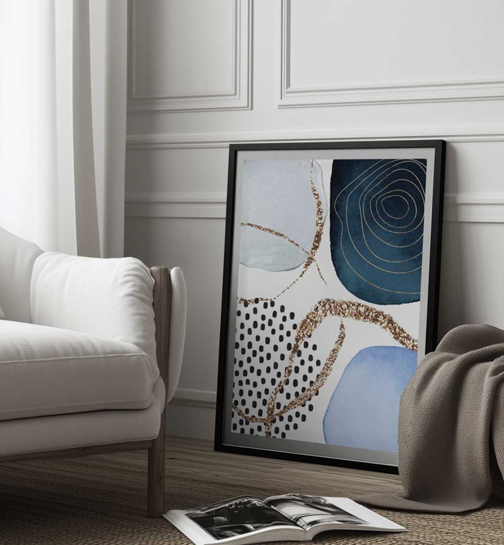 AESTHETIC BLUES I , ABSTRACT PAINTINGS