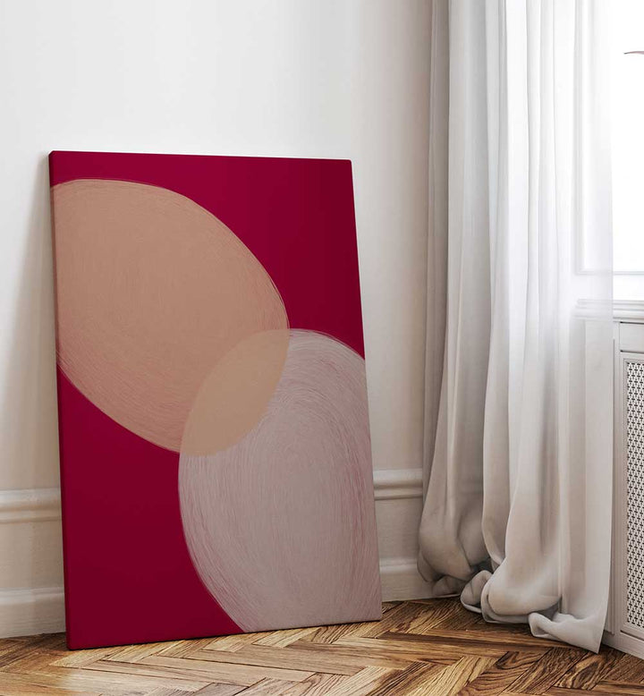 COLOUR PALETTE BURGUNDY , ABSTRACT PAINTINGS