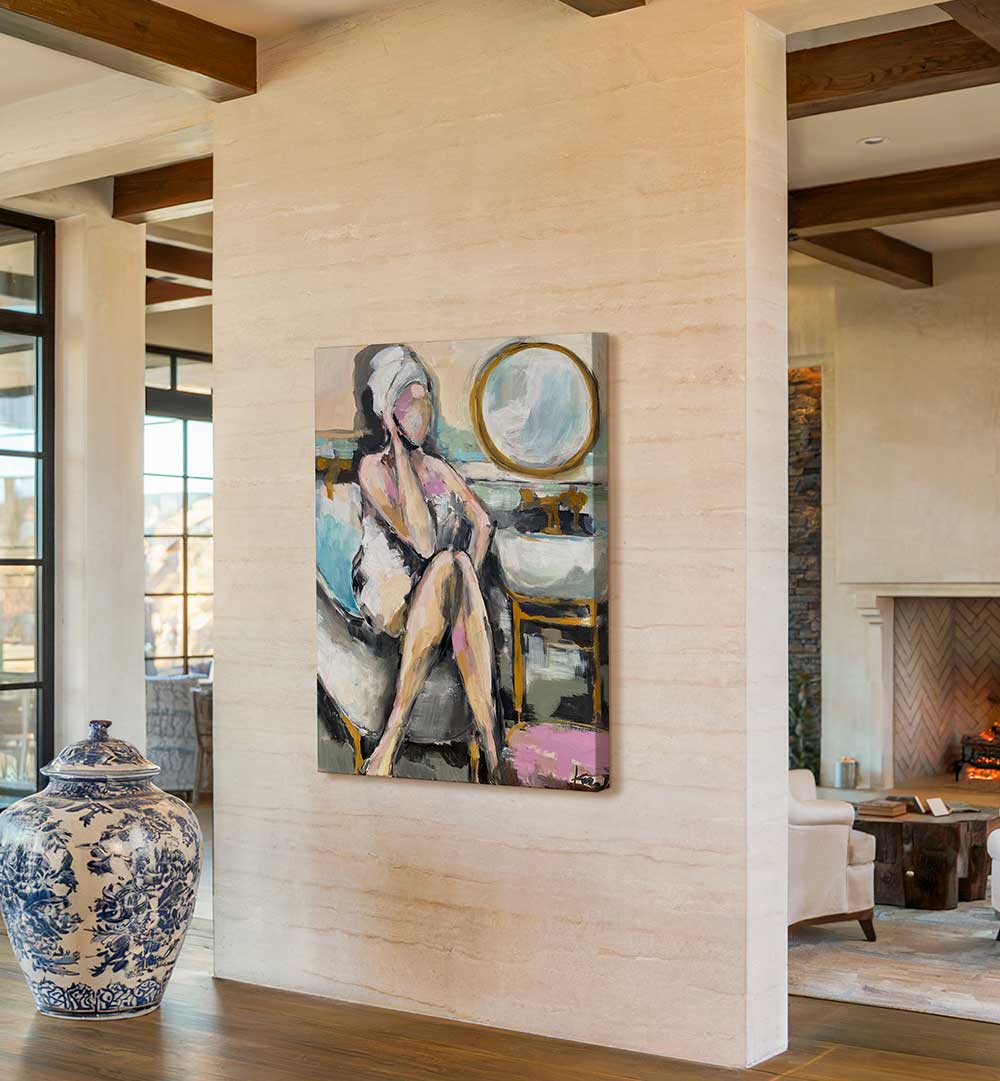 BATHROOM CONVERSATION , BATHROOM ART PRINTS