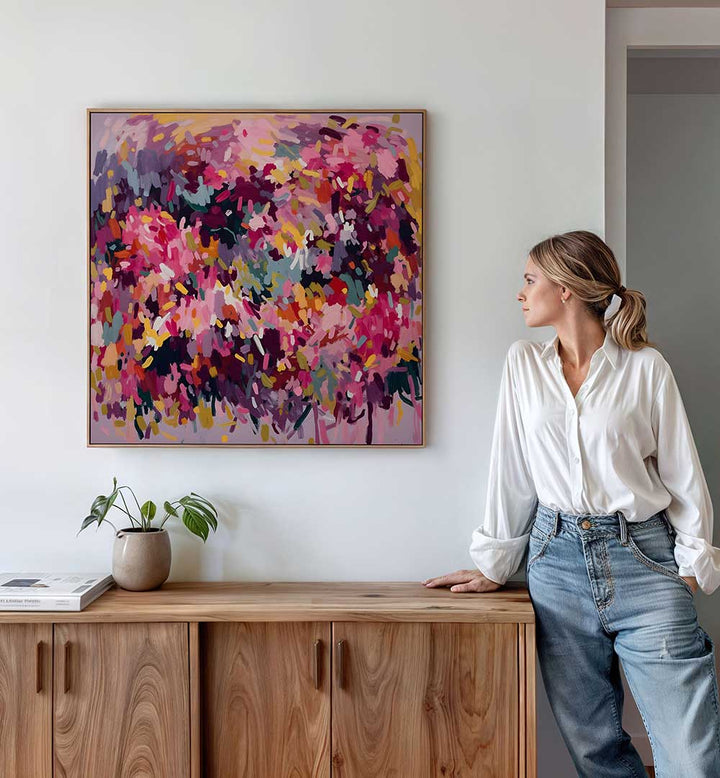 A JOYFUL LIFE , ABSTRACT PAINTINGS