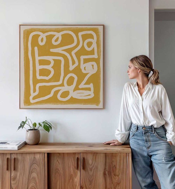 ABSTRACT LINE DRAWING , LINE ART PAINTINGS