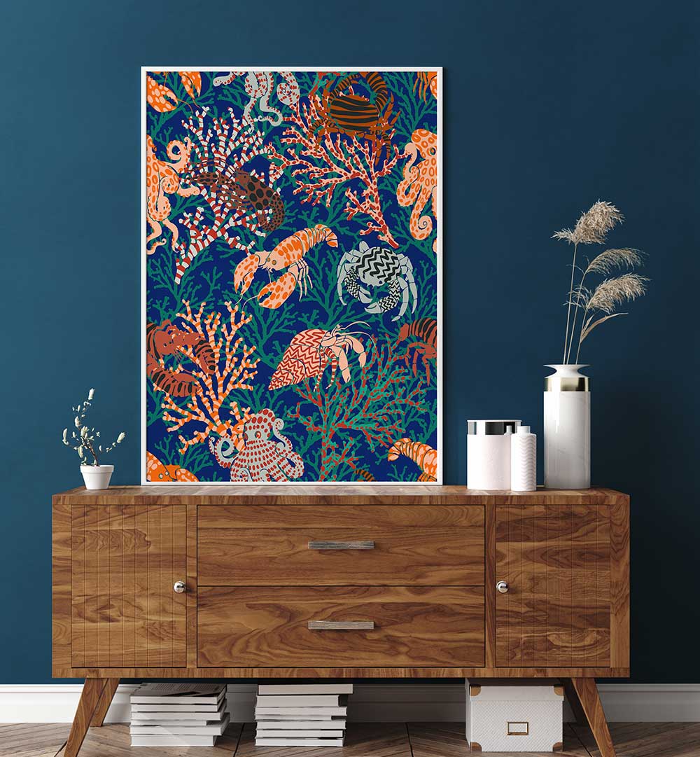 VIBRANT CORAL II, BEACH PAINTINGS bring coastal serenity and vibrant colors to elevate your living space.