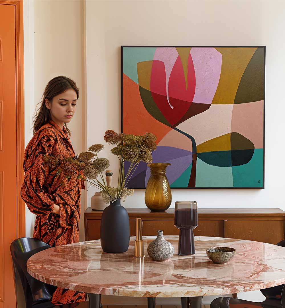 COLORFUL PETALSCAPE , ABSTRACT PAINTINGS