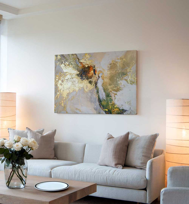 POPPIES ART ILLUSTRATION II , ABSTRACT PAINTINGS