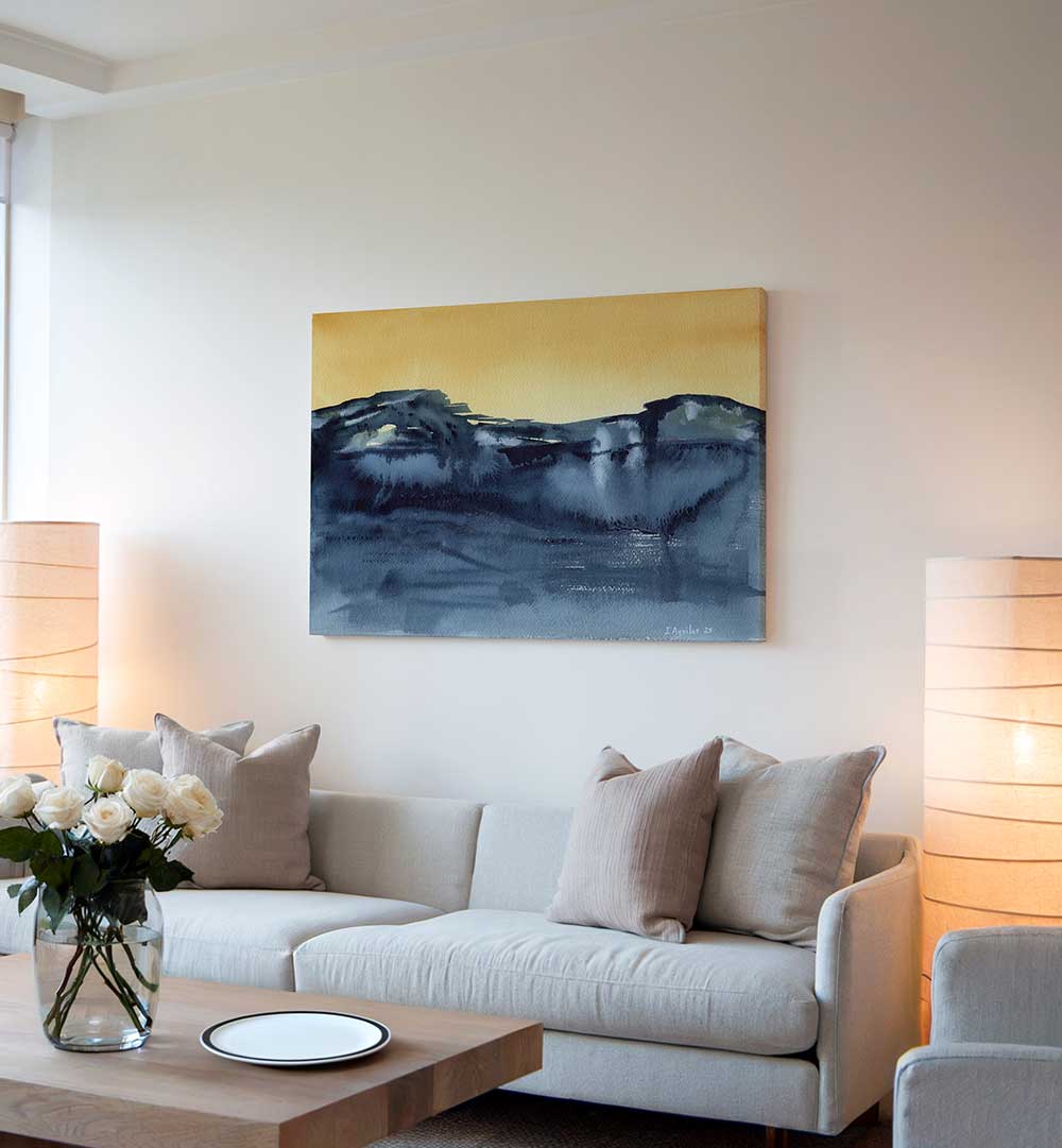 YELLOW SKY , ABSTRACT PAINTINGS