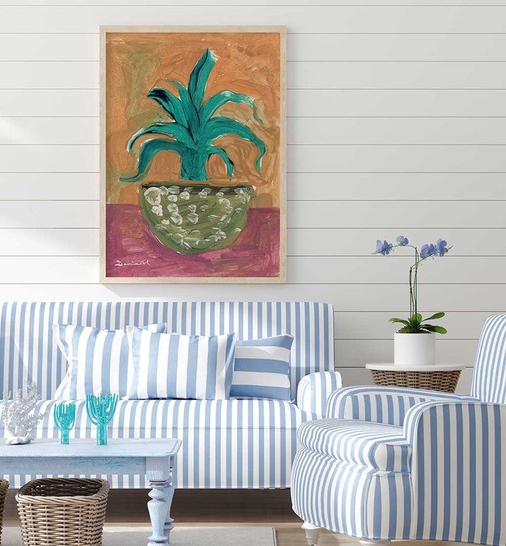 CACTUS VASE , FLORAL FLOWER PAINTINGS