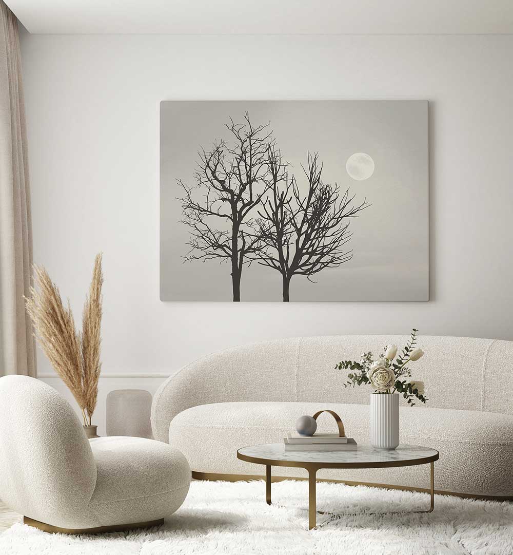 BRIGHT MOON LIGHT , LANDSCAPE PAINTINGS