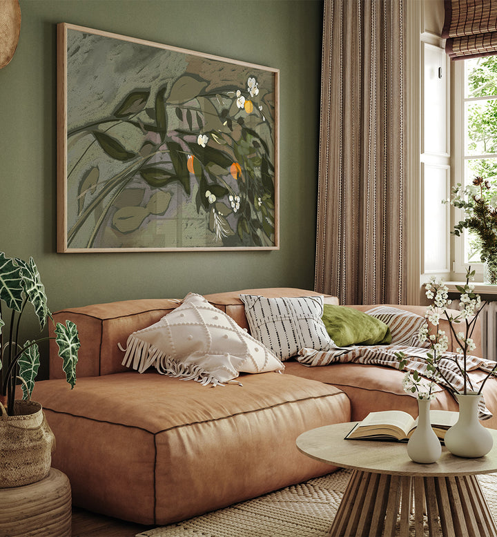 WHISPERS OF LEAVES , FLORAL FLOWER PAINTINGS