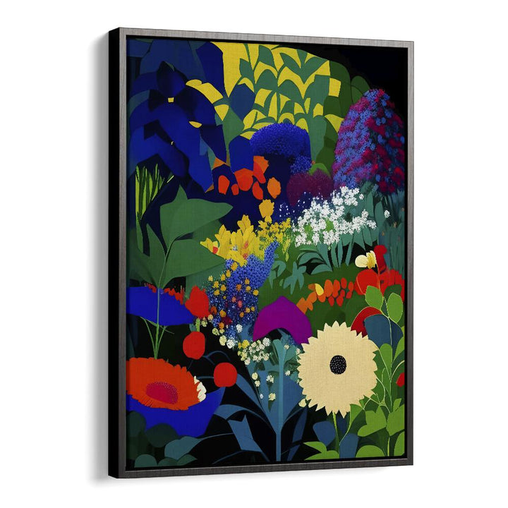 A Beautifully Dark Mind By Uma Gokhale Botanical Art Prints in Black Floater Frame