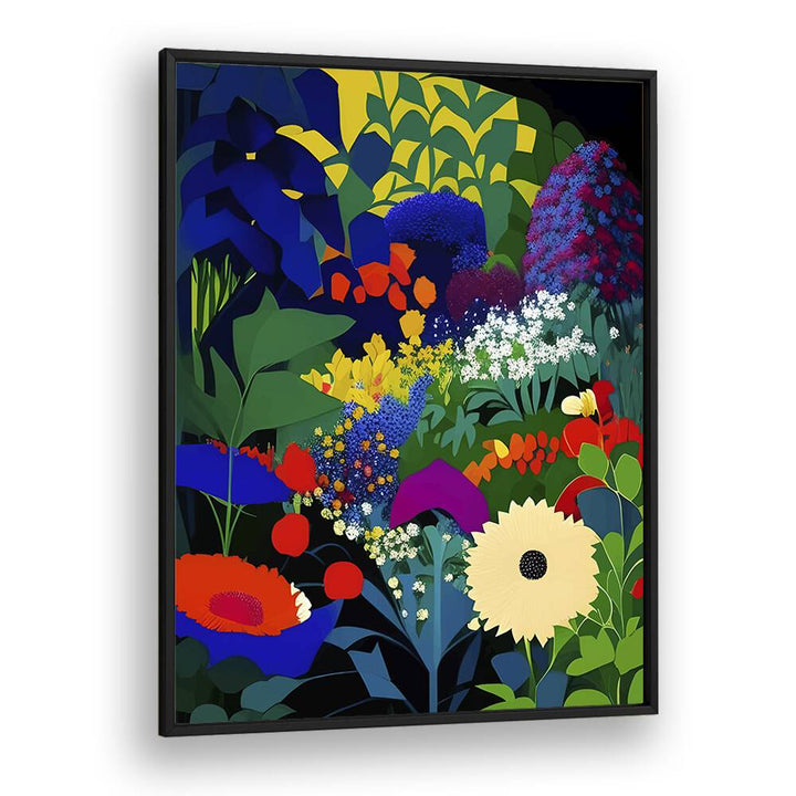 A Beautifully Dark Mind By Uma Gokhale Botanical Art Prints in Black Plain Frame