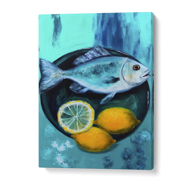 A Fishplate by Treechild Kitchen Art Prints in Gallery Wrap