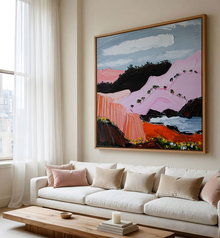 PINK COASTAL MOUNTAINS