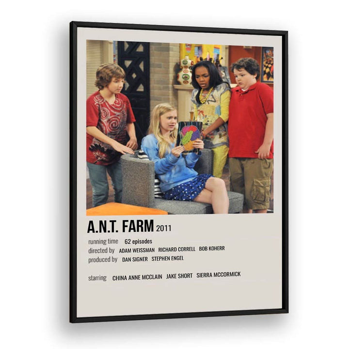 A N T Farm 2011 Movie Posters in Black Plain Frame