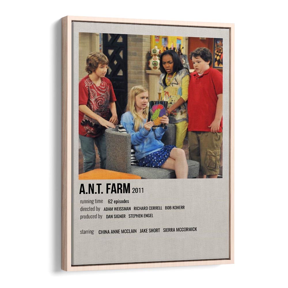 A N T Farm 2011 Movie Posters in Oak Wood Floater Frame