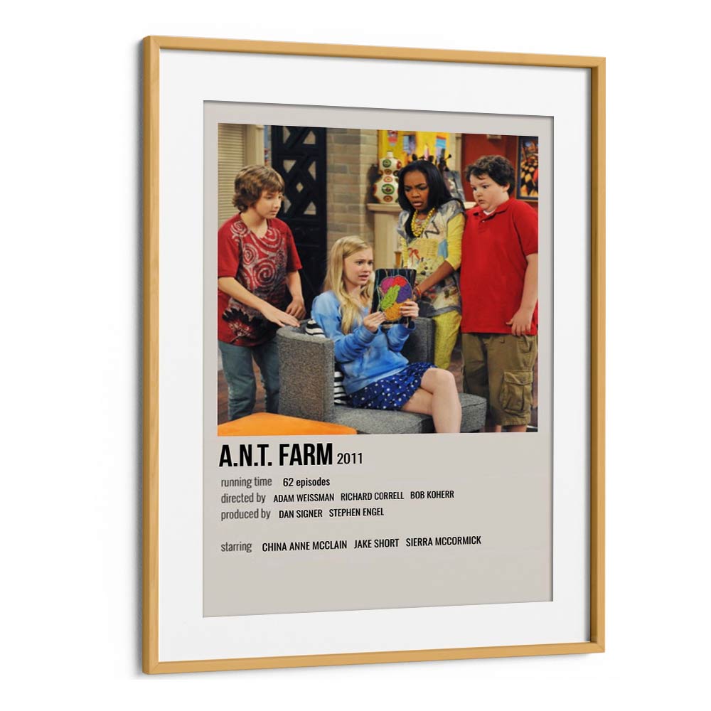 A N T Farm 2011 Movie Posters in Oak Wood Frame With Mount