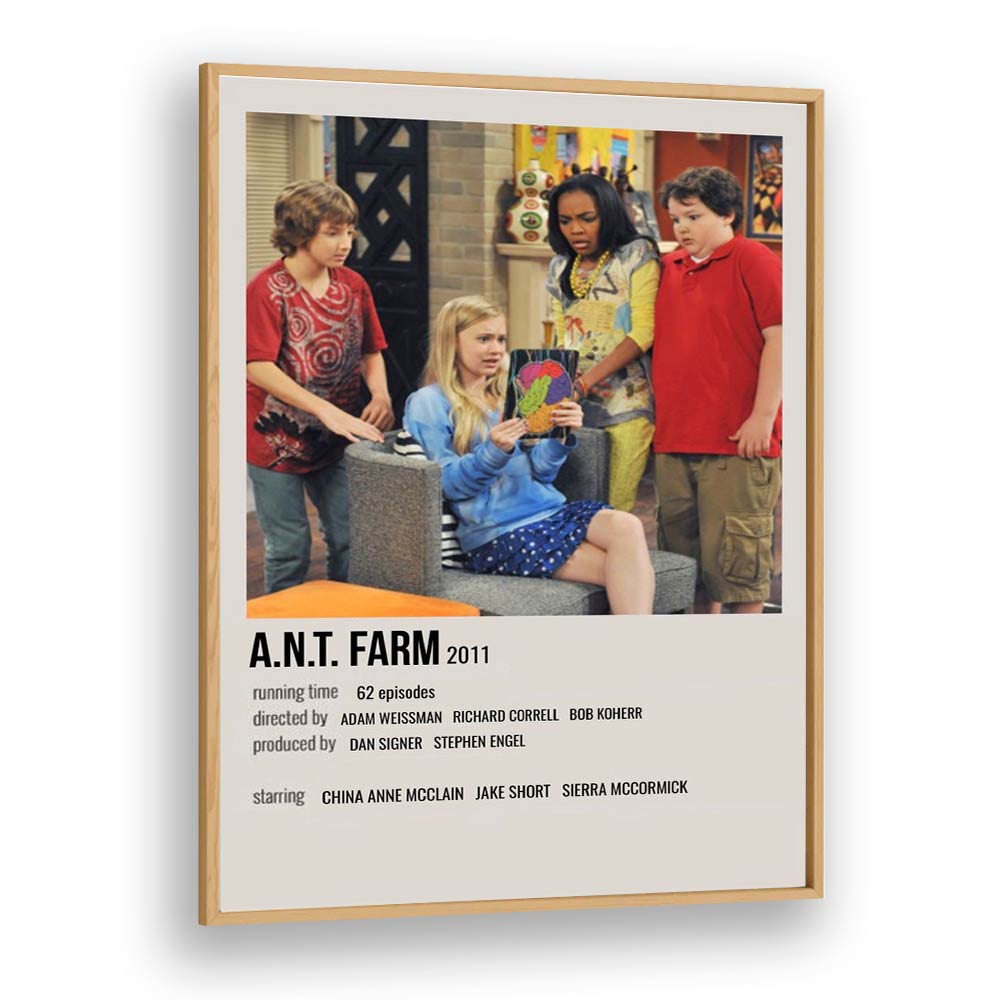 A N T Farm 2011 Movie Posters in Oak Wood Plain Frame