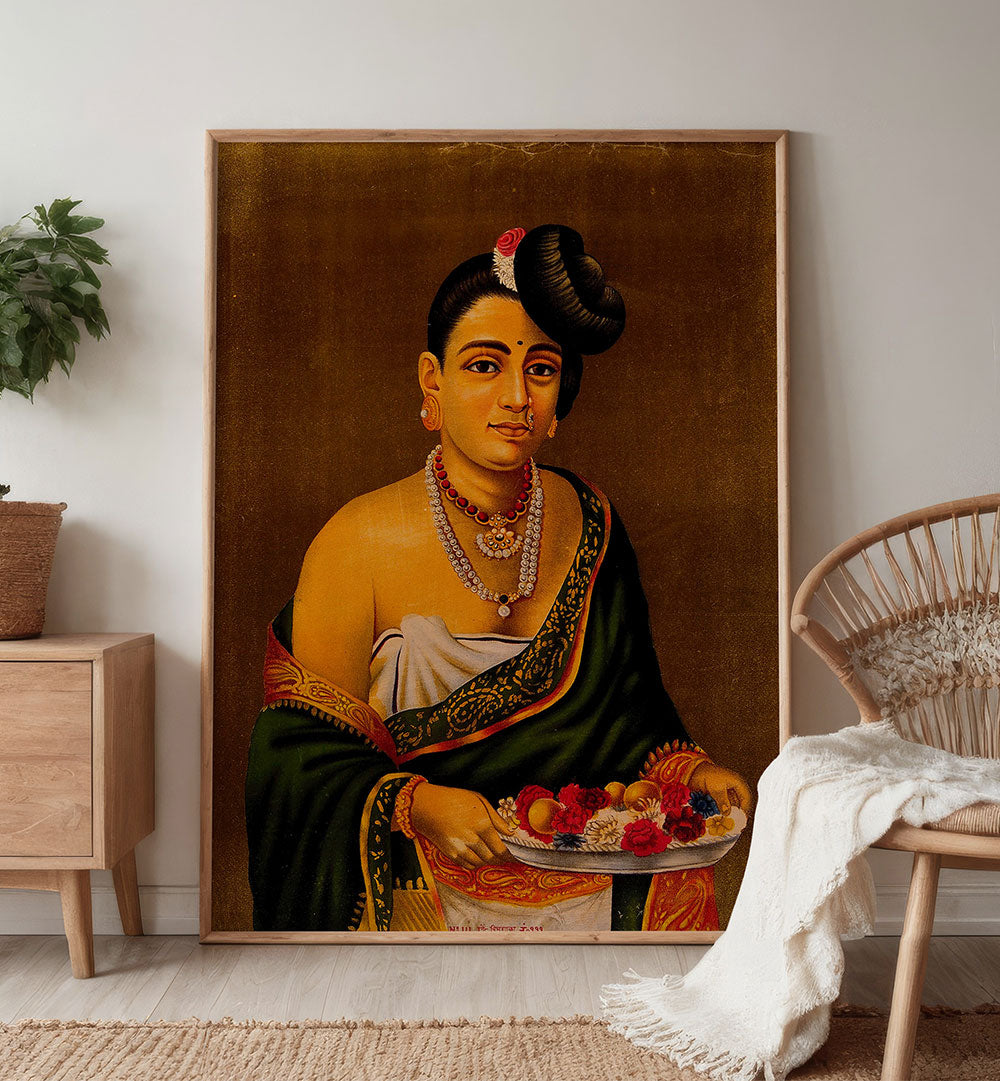 A NAYAR LADY WITH DISTINCTIVE HAIRSTYLE