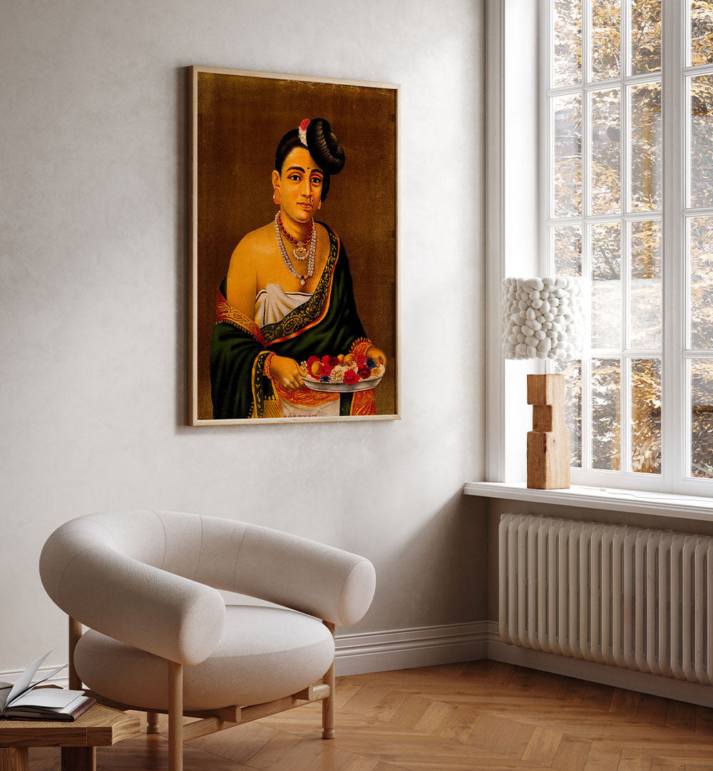 A NAYAR LADY WITH DISTINCTIVE HAIRSTYLE