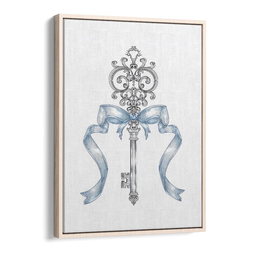 A Regal Key Kids Art Artwork in Oak Wood Floater Frame
