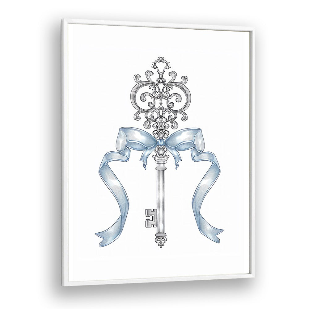 A Regal Key Kids art Artwork in White Plain Frame White
