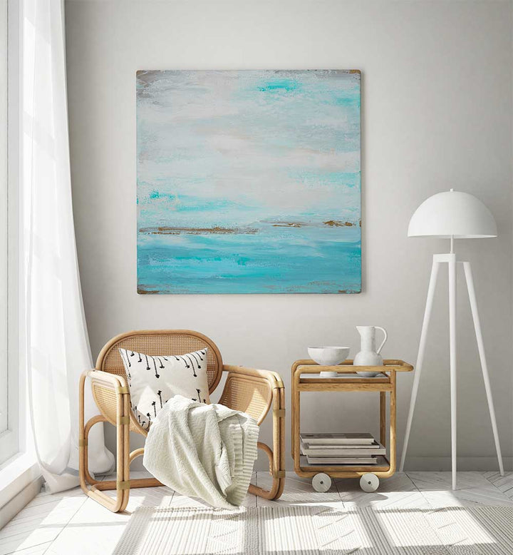 A SERENE SEASCAPE , ABSTRACT PAINTINGS