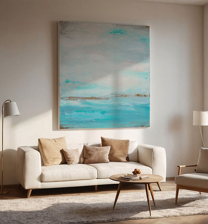 A SERENE SEASCAPE , ABSTRACT PAINTINGS