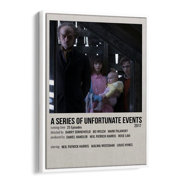 A Series Of Unfortunate Events 2017 Movie Posters in White Floater Frame