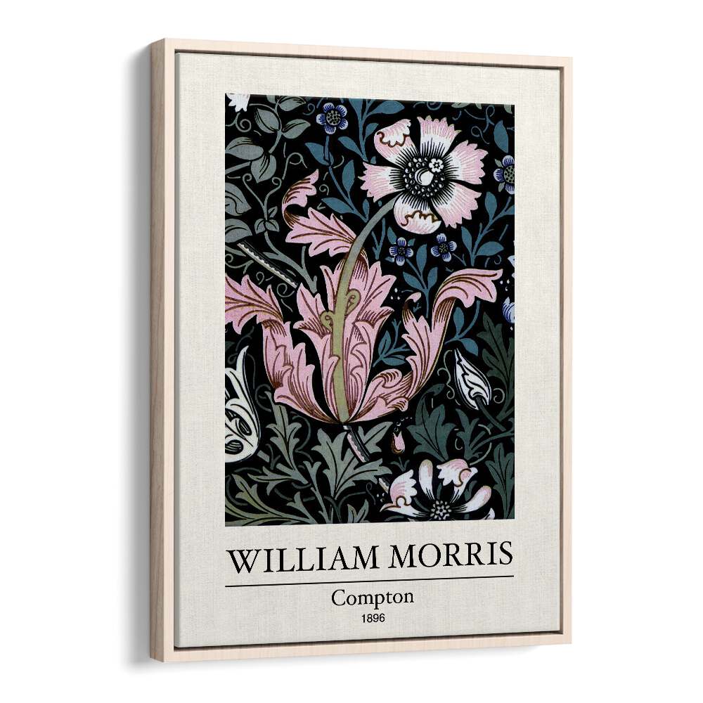 A Tapestry Of Nature William Morris At Compton, 1896 William Morris's art painting Artwork in Oak Wood Floater Frame