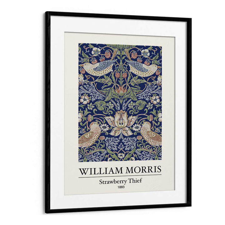 A Tapestry Of Nature William Morris's 'strawberry Thief' (1883) William Morris's art painting Artwork in Black Frame With Mount