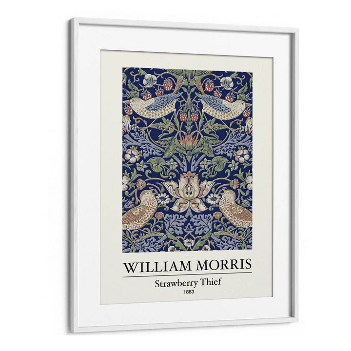 A Tapestry Of Nature William Morris's 'strawberry Thief' (1883) William Morris's art painting Artwork in White frame With Mount