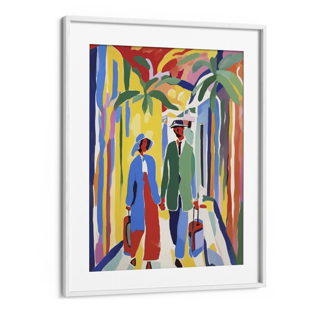 A Witness To Your Life By Uma Gokhale Art Prints in White Frame With Mount