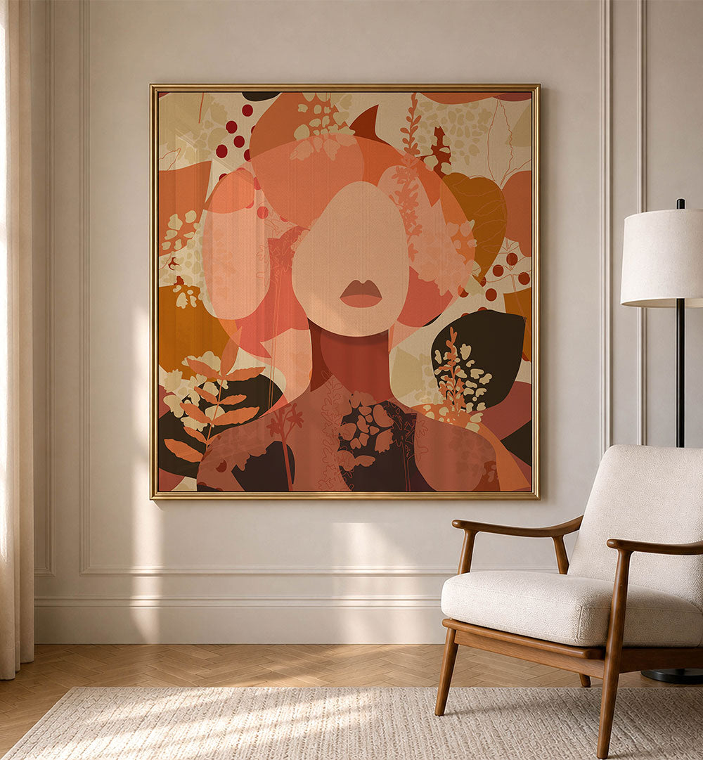ABSTRACT AUTUMN WOMAN