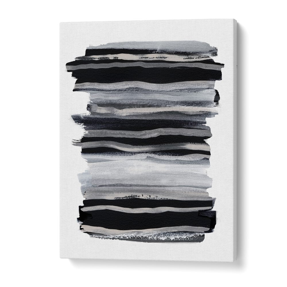 Abstract Black And White Brush Strokes By Mareike Bohmer Abstract Art Artwork in Gallery Wrap
