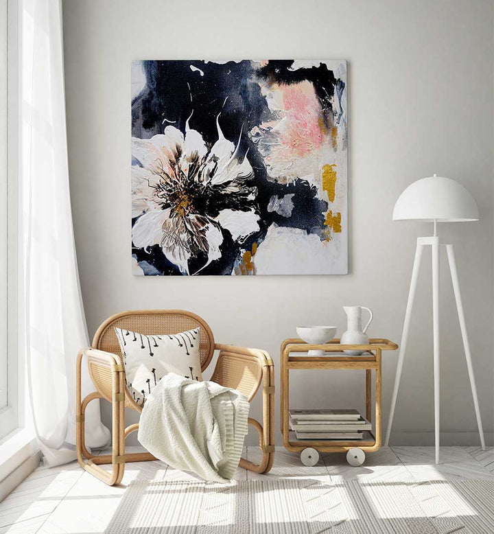 ABSTRACT BLOOM , FLORAL FLOWER PAINTINGS