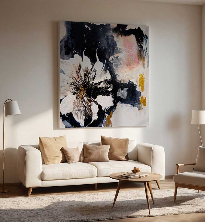 ABSTRACT BLOOM , FLORAL FLOWER PAINTINGS