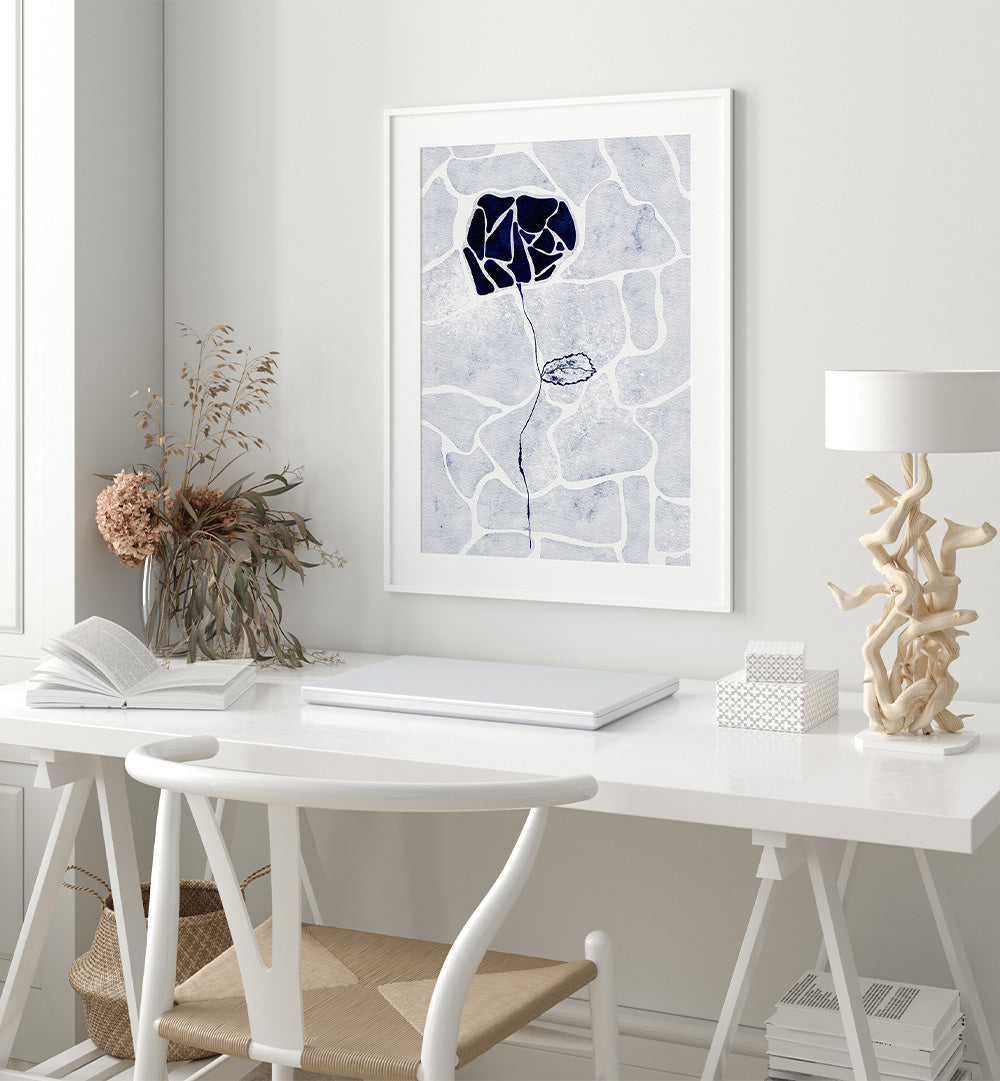 ABSTRACT BLUE ROSE