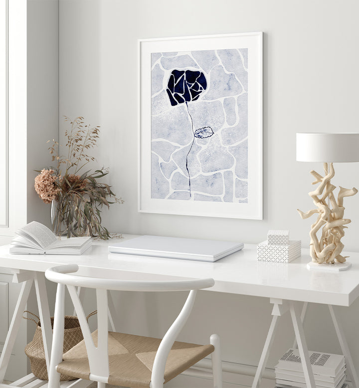 ABSTRACT BLUE ROSE
