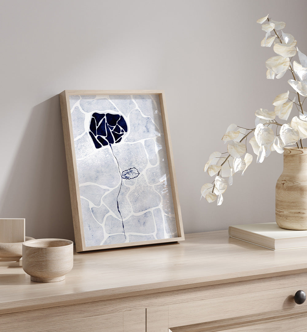 ABSTRACT BLUE ROSE