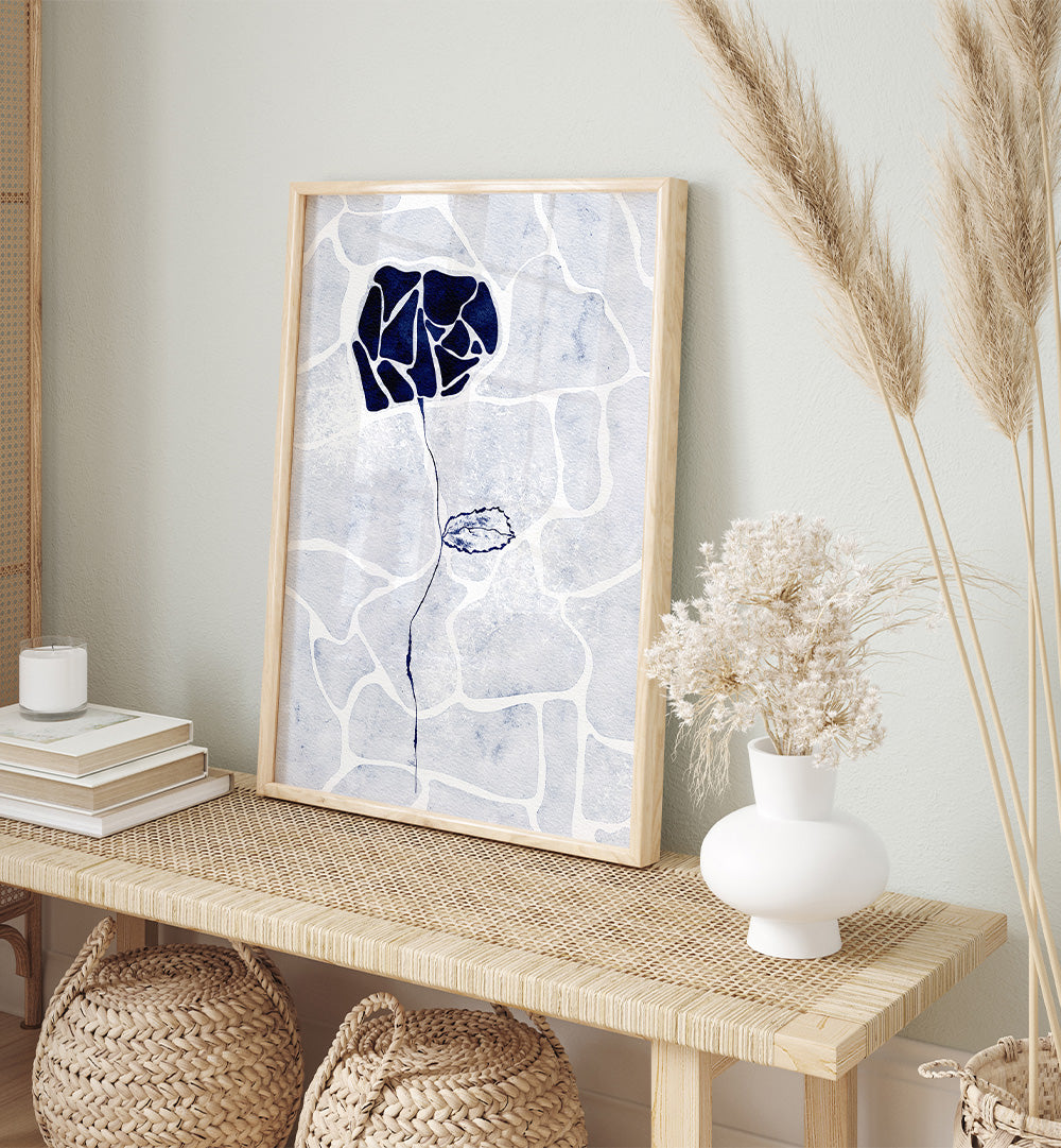 ABSTRACT BLUE ROSE
