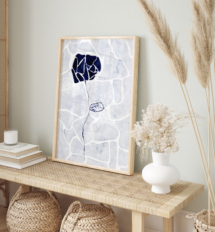 ABSTRACT BLUE ROSE