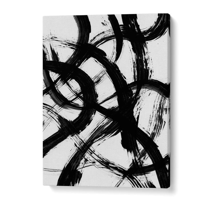 Abstract Brush B&w Strokes By Mareike Bohmer Abstract Art Artwork in Gallery Wrap
