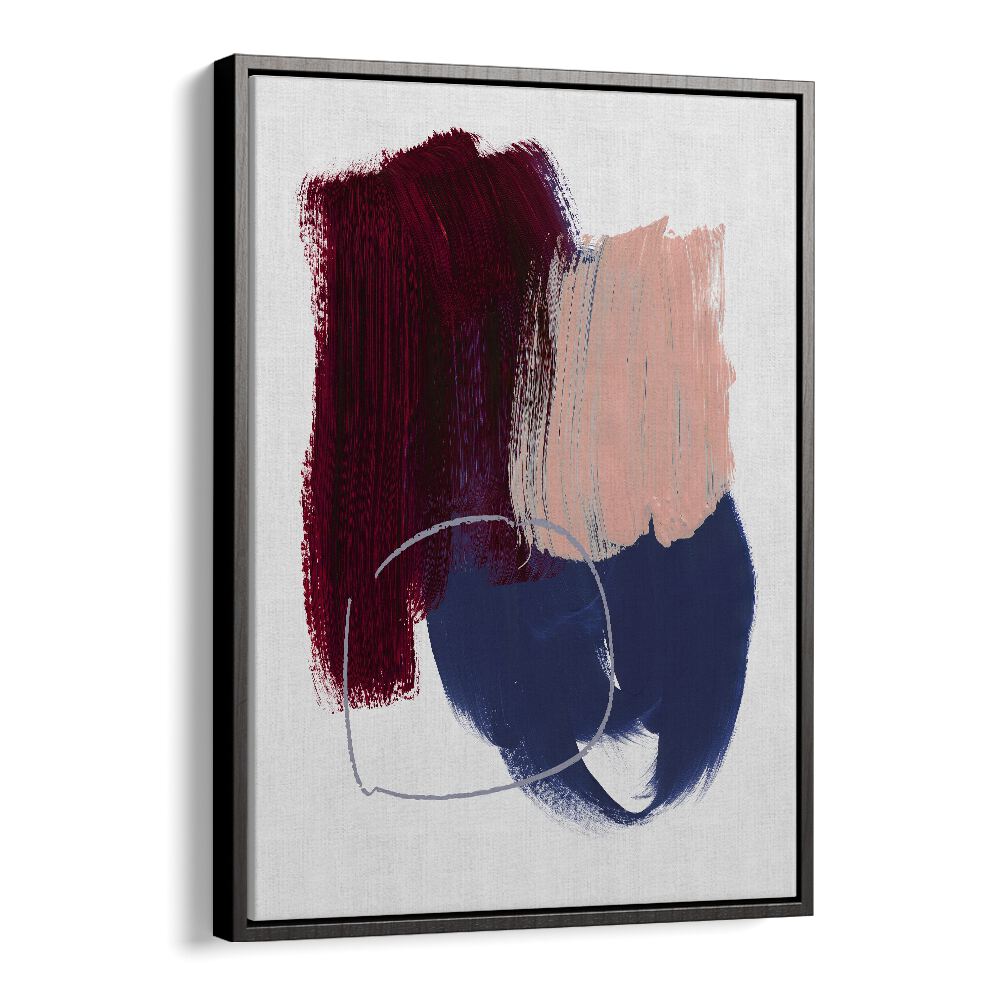 Abstract Brush Horizons By Mareike Bohmer Abstract Art Artwork in Black Floater Frame
