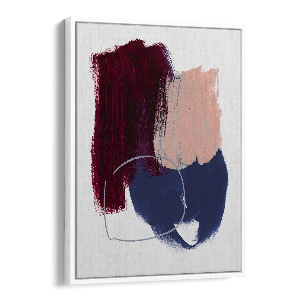 Abstract Brush Horizons By Mareike Bohmer Abstract art painting Artwork in White Floater Frame
