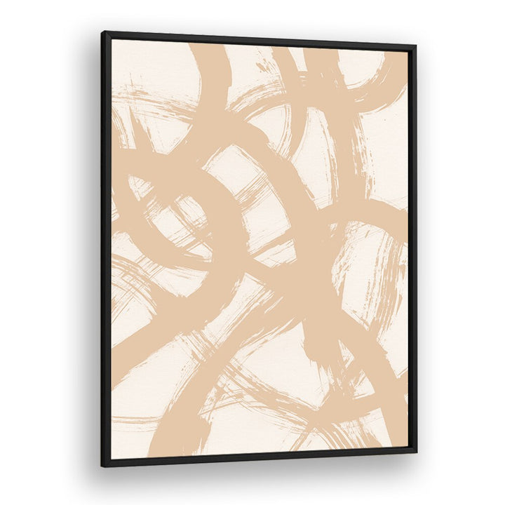 Abstract Brush Of Chaos By Mareike Bohmer Abstract art Artwork in Black Plain Frame
