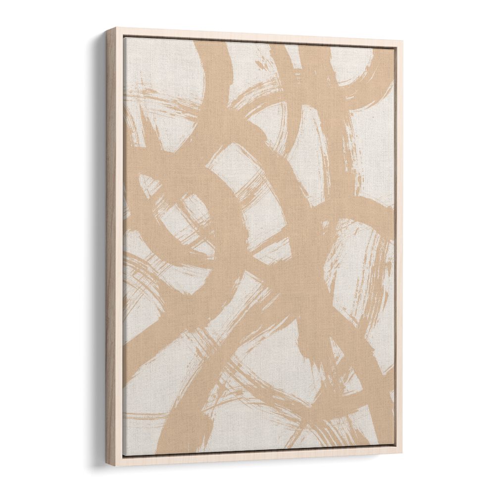 Abstract Brush Of Chaos By Mareike Bohmer Abstract Art Artwork in Oak Wood Floater Frame
