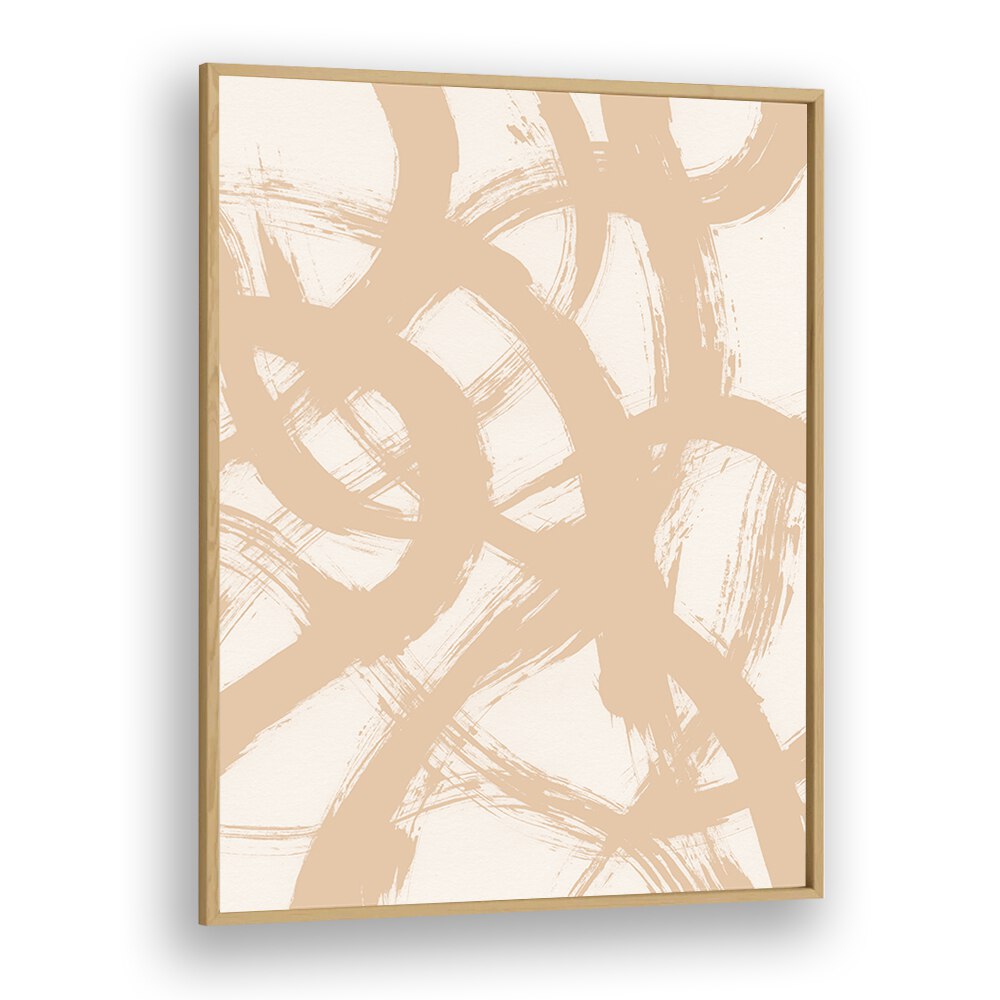 Abstract Brush Of Chaos By Mareike Bohmer Abstract Art Artwork in Oak Wood Plain Frame
