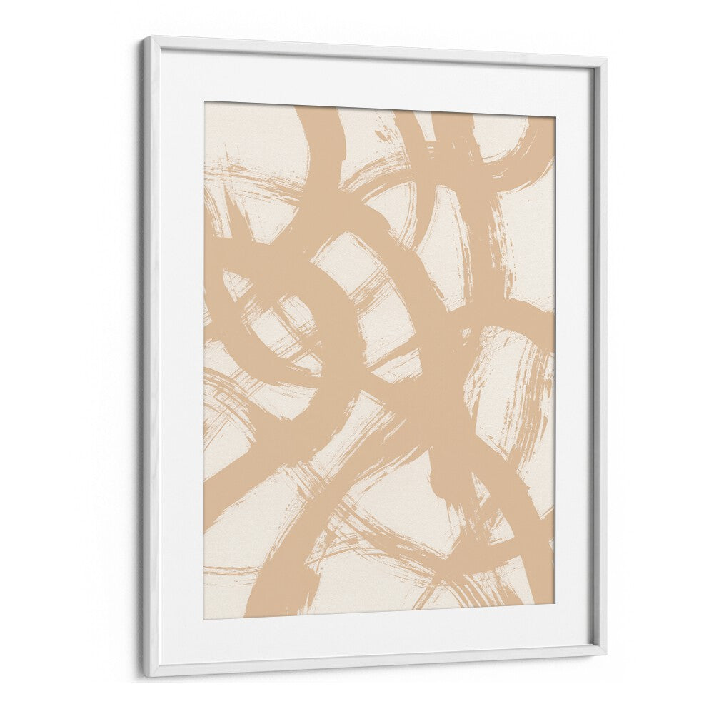 Abstract Brush Of Chaos By Mareike Bohmer Abstract Art Artwork in White Frame With Mount