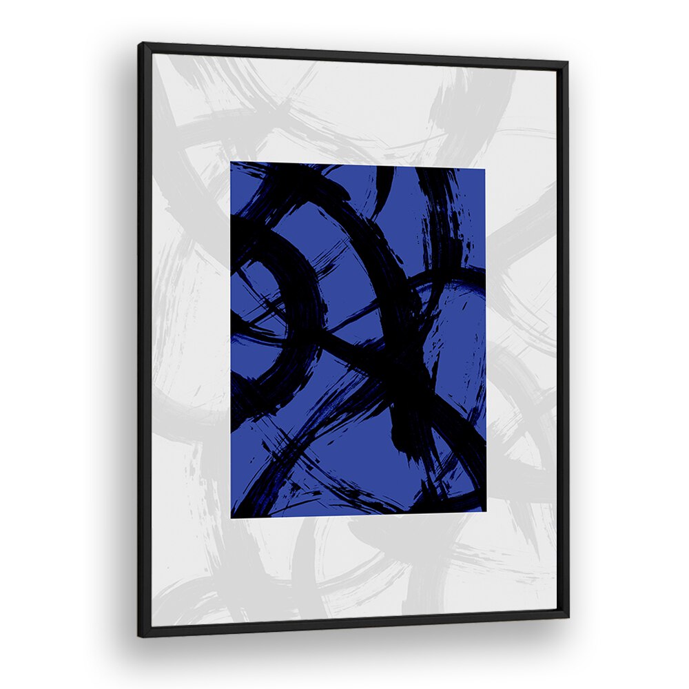 Abstract Brush Of Dreams By Mareike Bohmer Abstract art Artwork in Black Plain Frame
