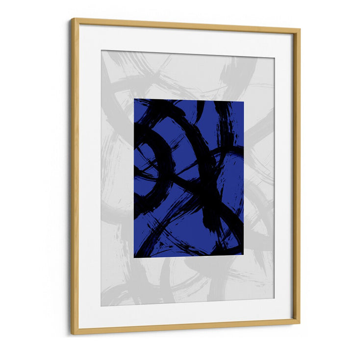 Abstract Brush Of Dreams By Mareike Bohmer Abstract Art Artwork in Oak Wood Frame With Mount
