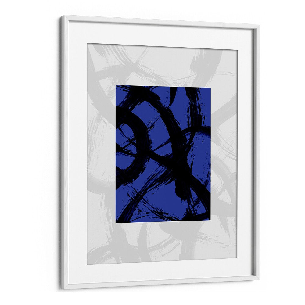 Abstract Brush Of Dreams By Mareike Bohmer Abstract Art Artwork in White Frame With Mount